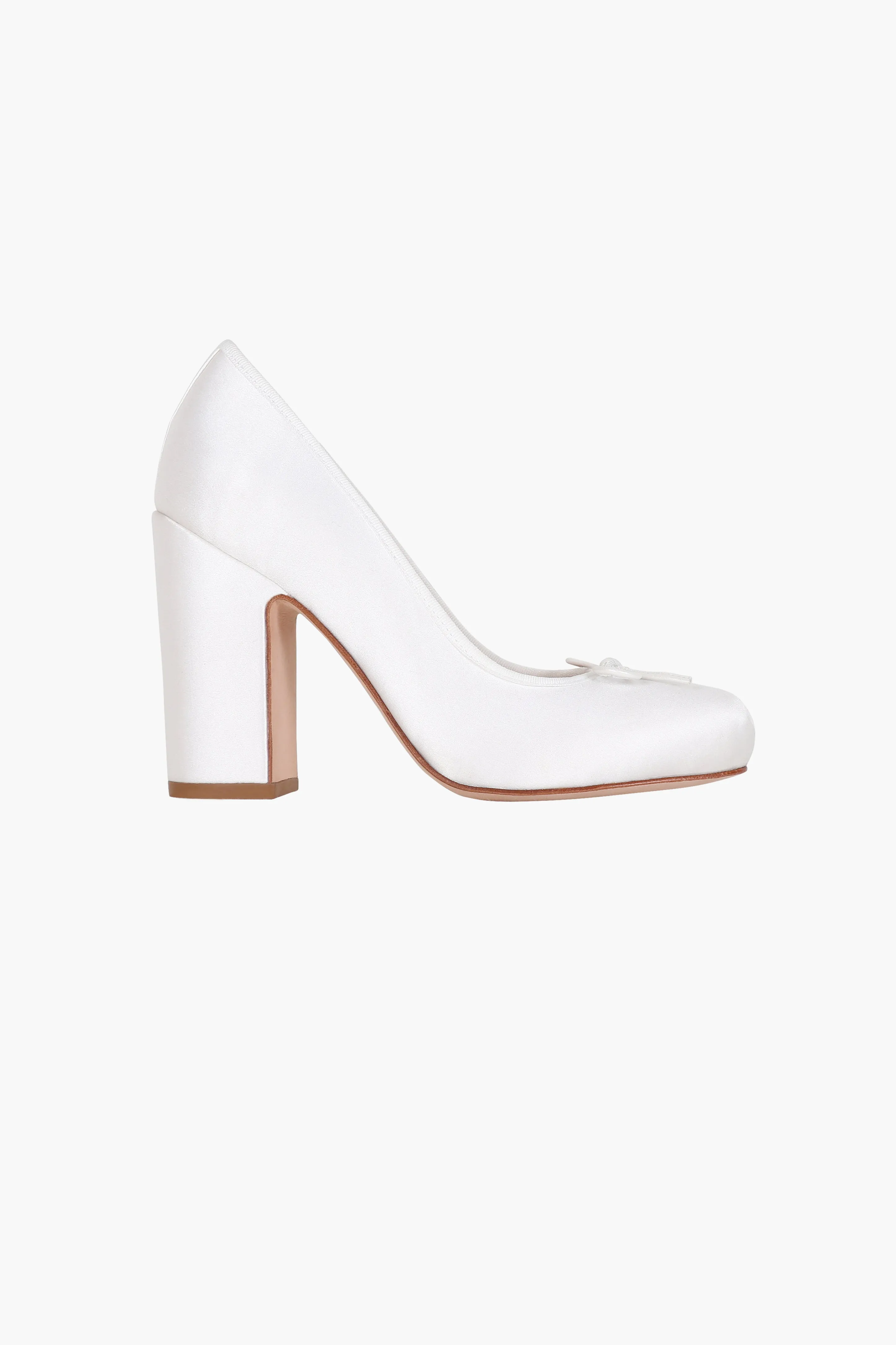 POINTE PUMP 100 IN PEARL SATIN