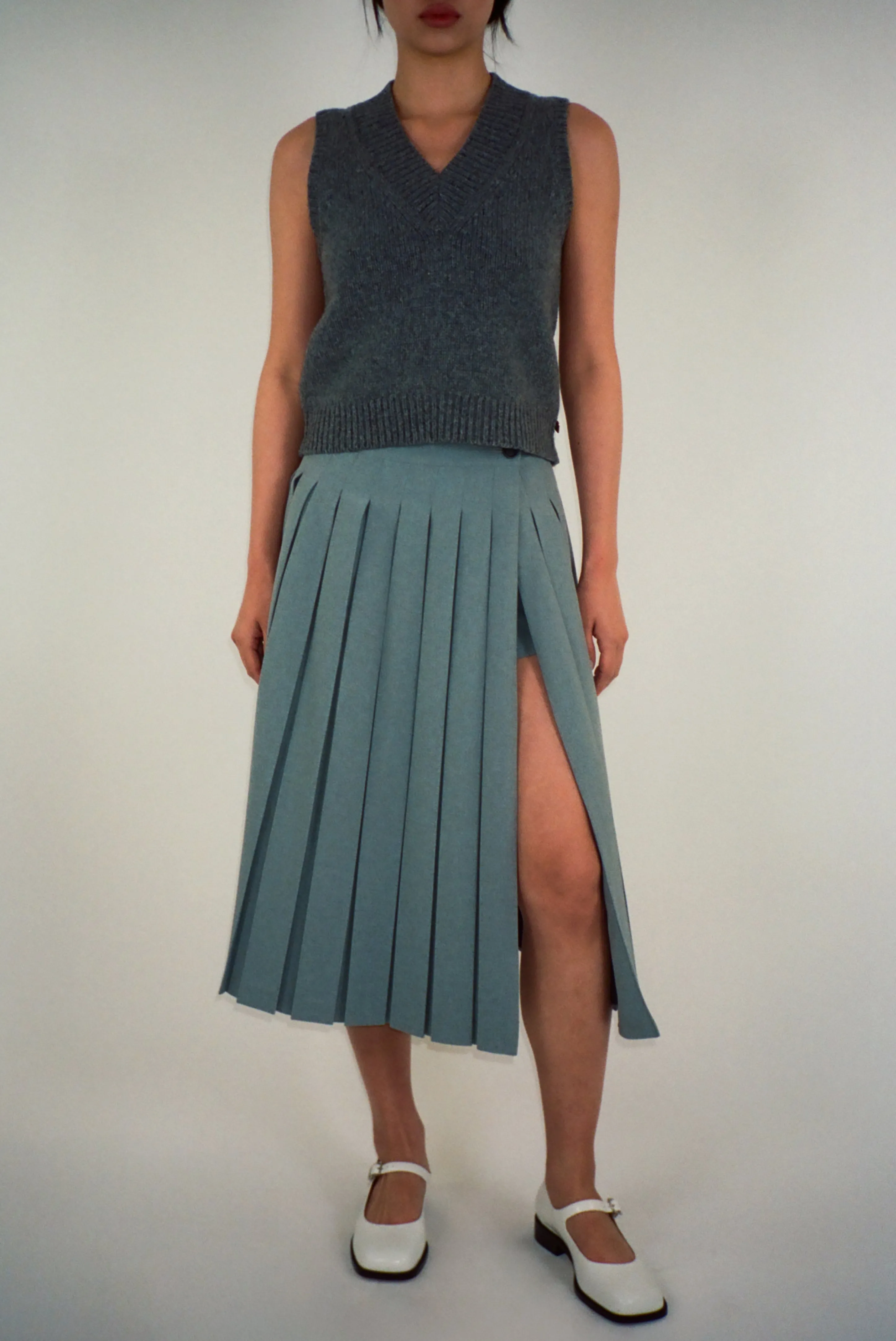 UNIFORM SKORT IN GREY