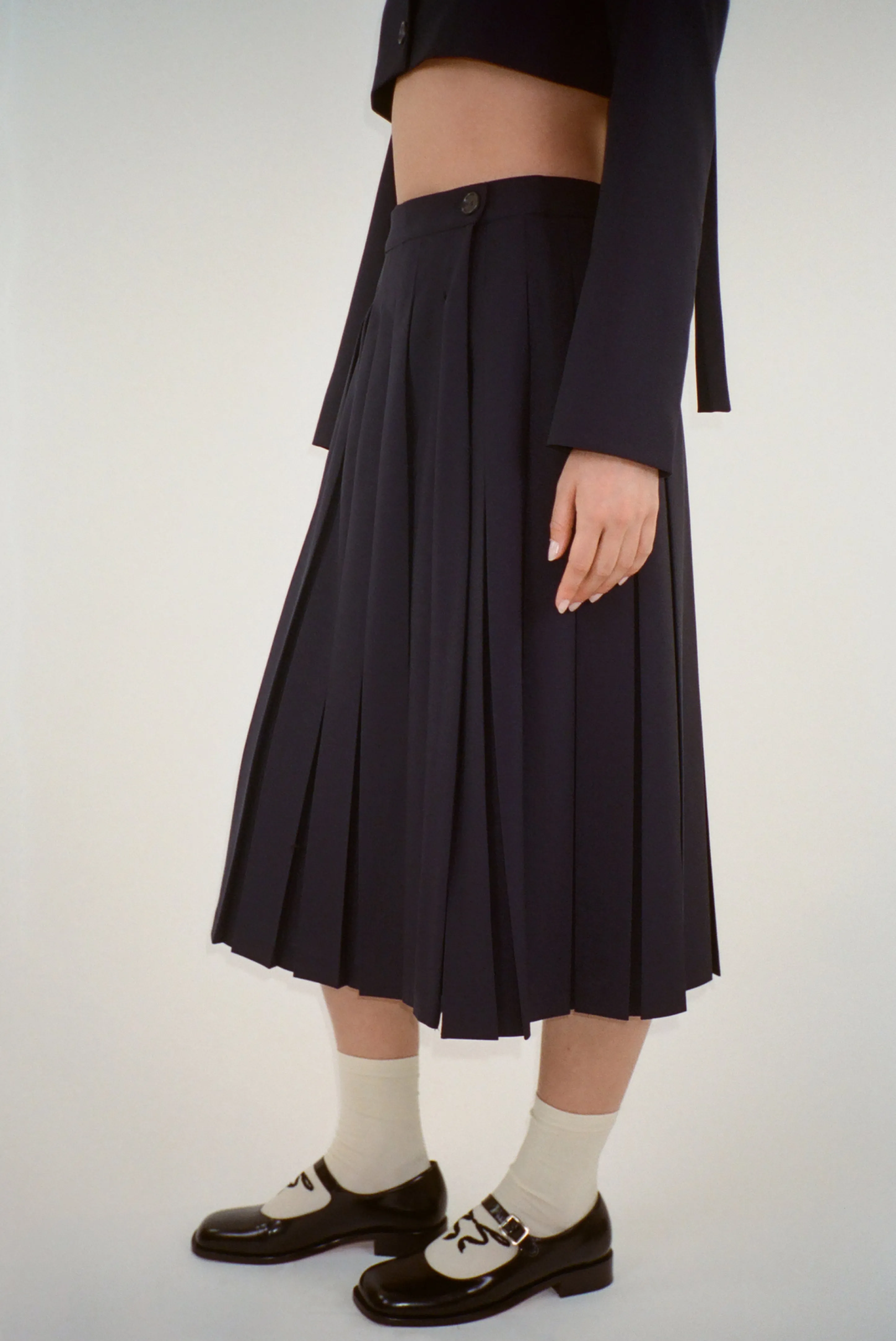 UNIFORM SKORT IN DARK NAVY